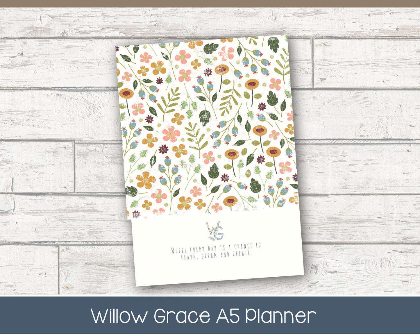 2026 Complete Planner | Month, Week, Day Planner | Grid Layout - Black and White | Ready to Ship - Meadow