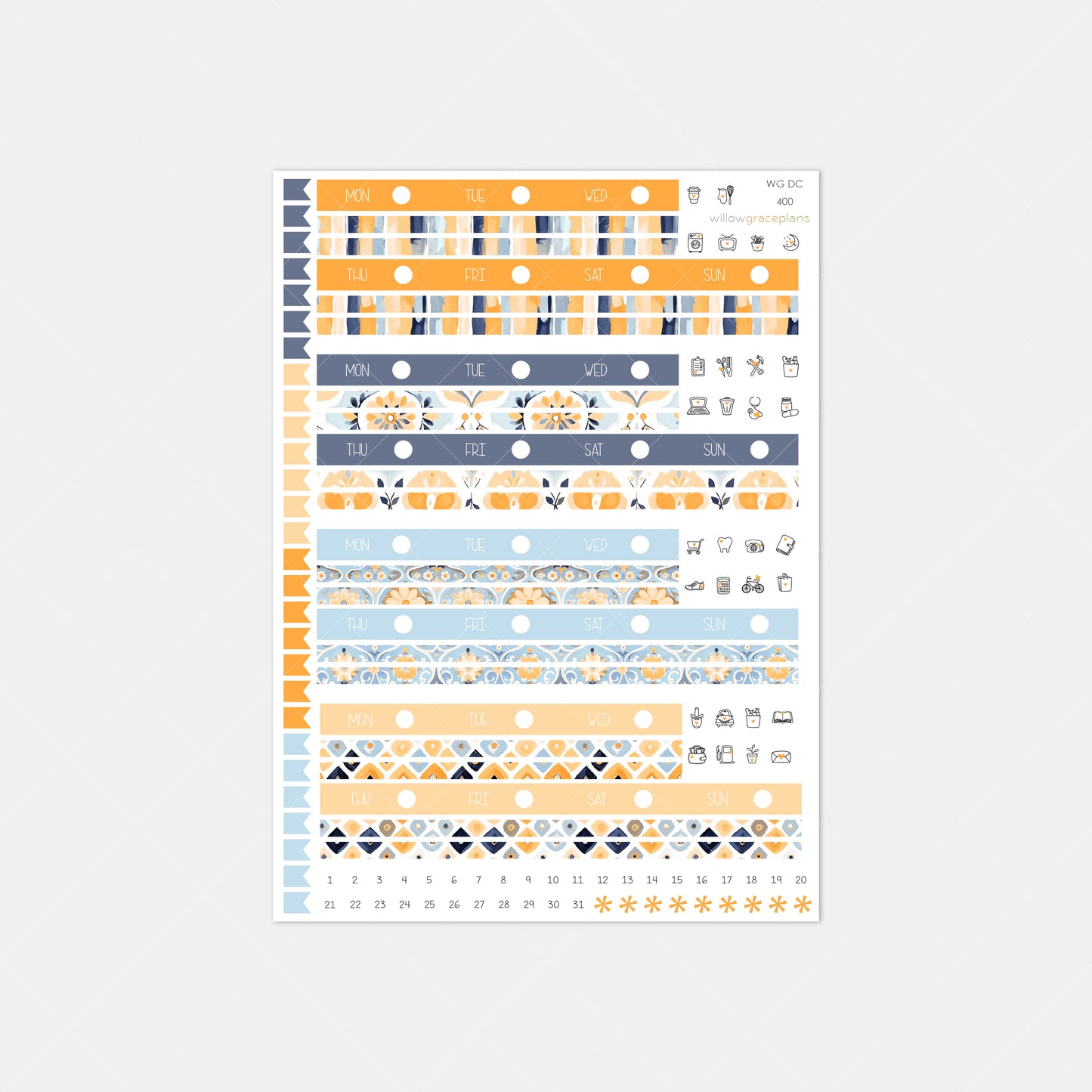 Date Covers | Blue Citrus