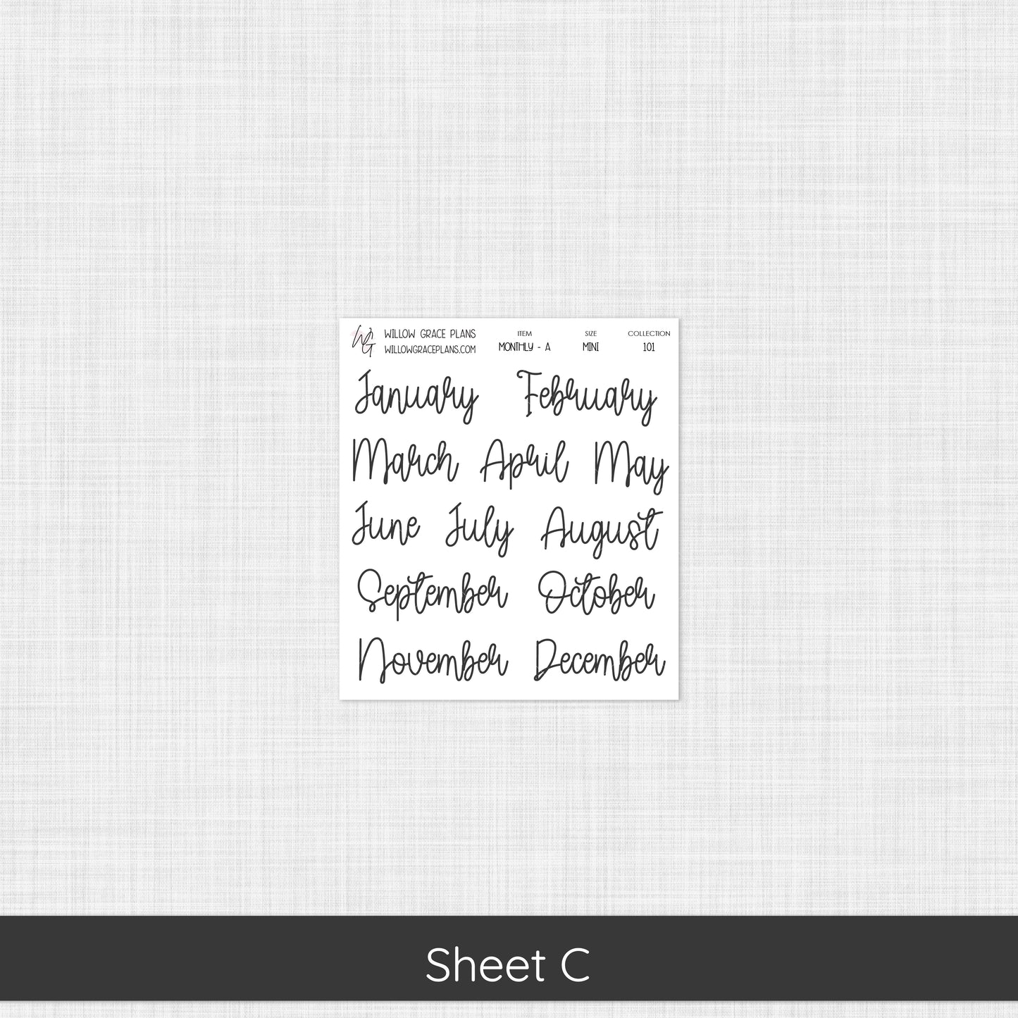 Monthly Sticker Kit (101)