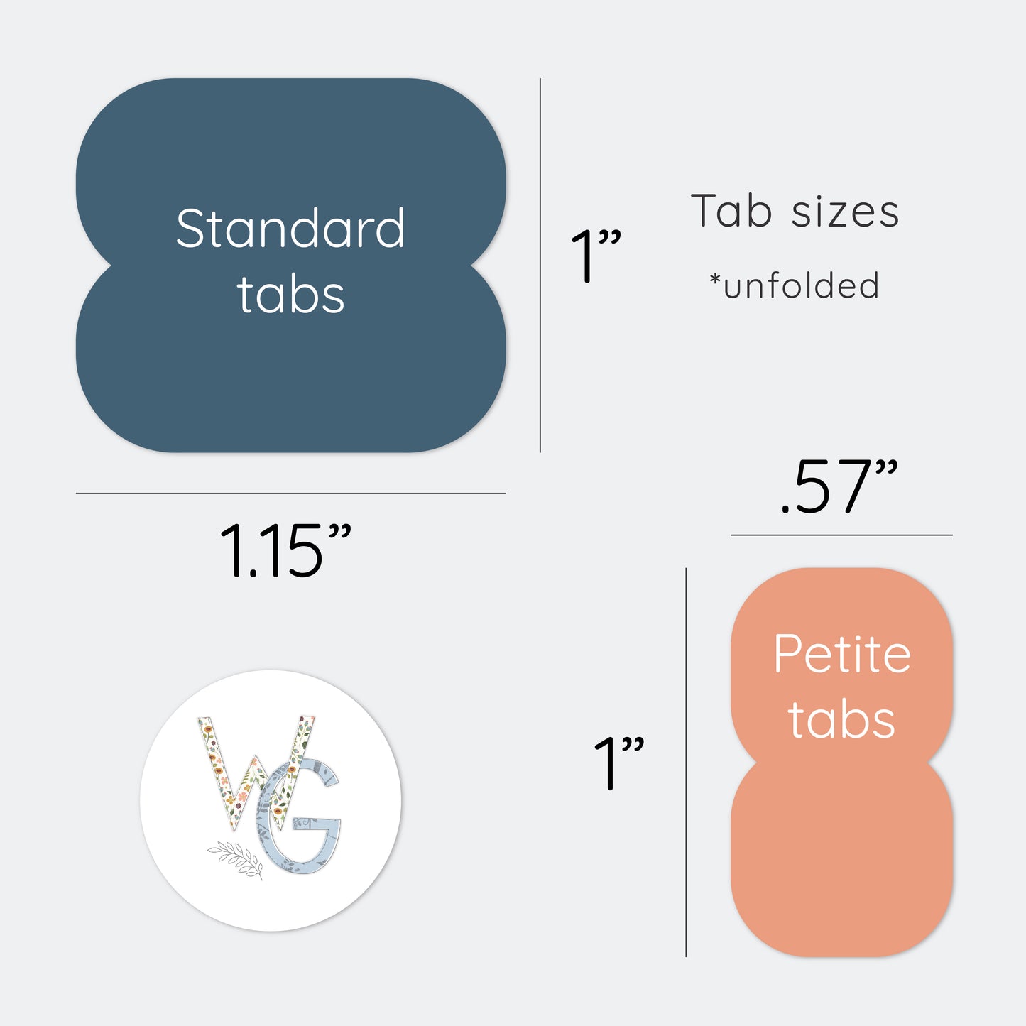 Planner Tabs | Petaled Print
