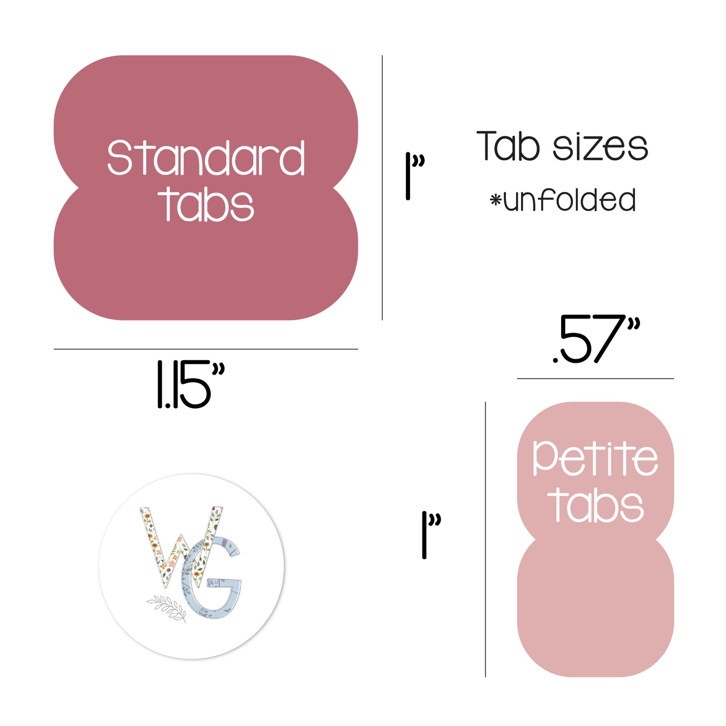 Planner Tabs | Confetti Garden