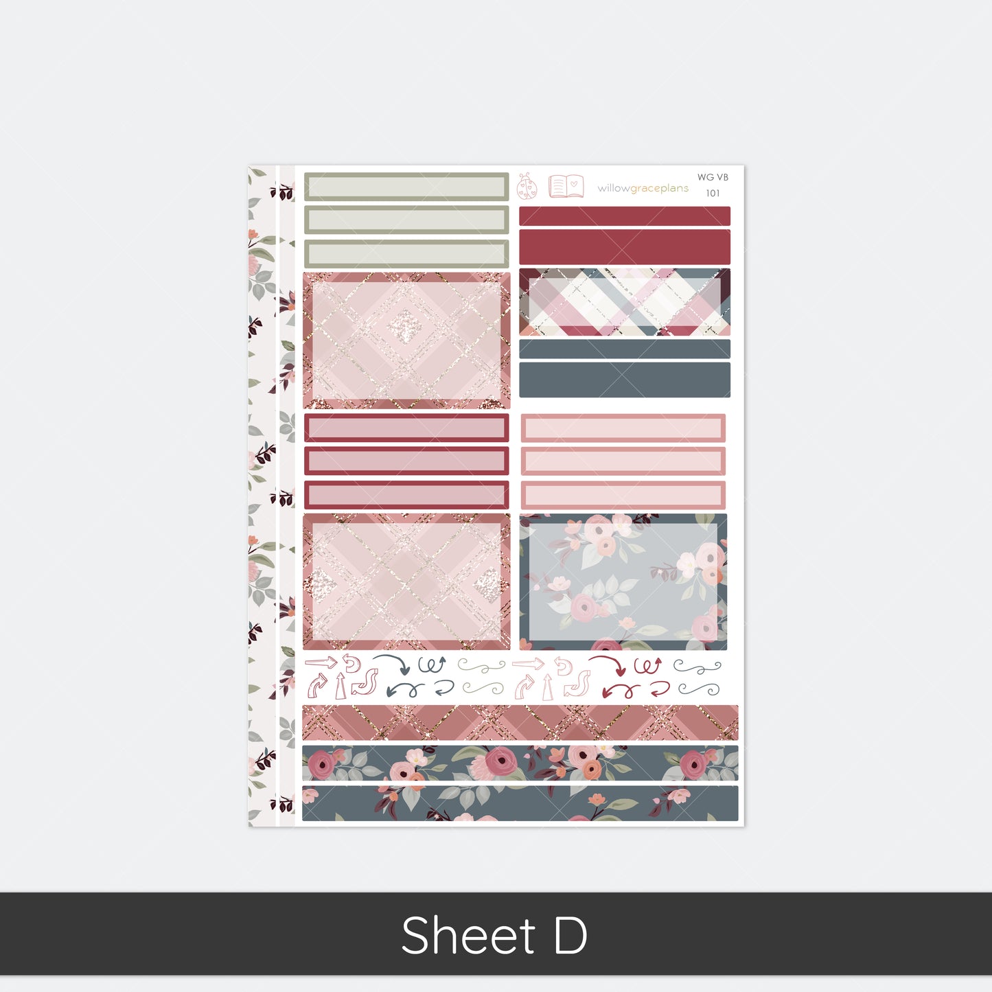 Daily Planner Stickers | Rustic Bloom