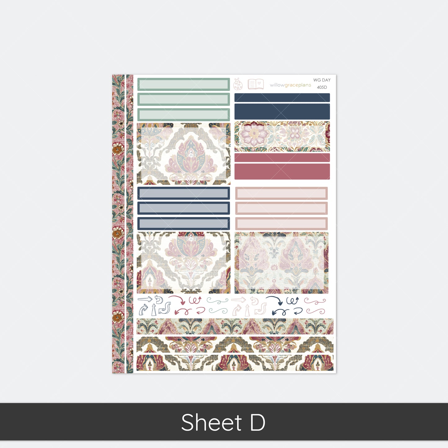 Daily Planner Stickers | Heirloom Garden