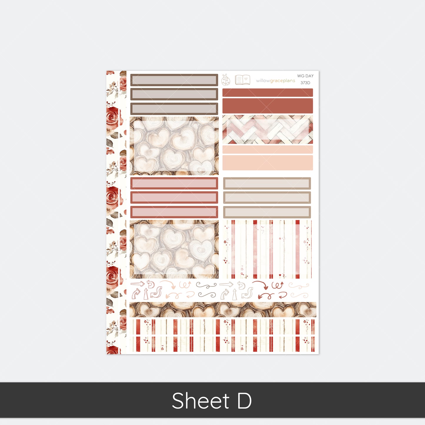 Daily Planner Stickers | Rosewood Love