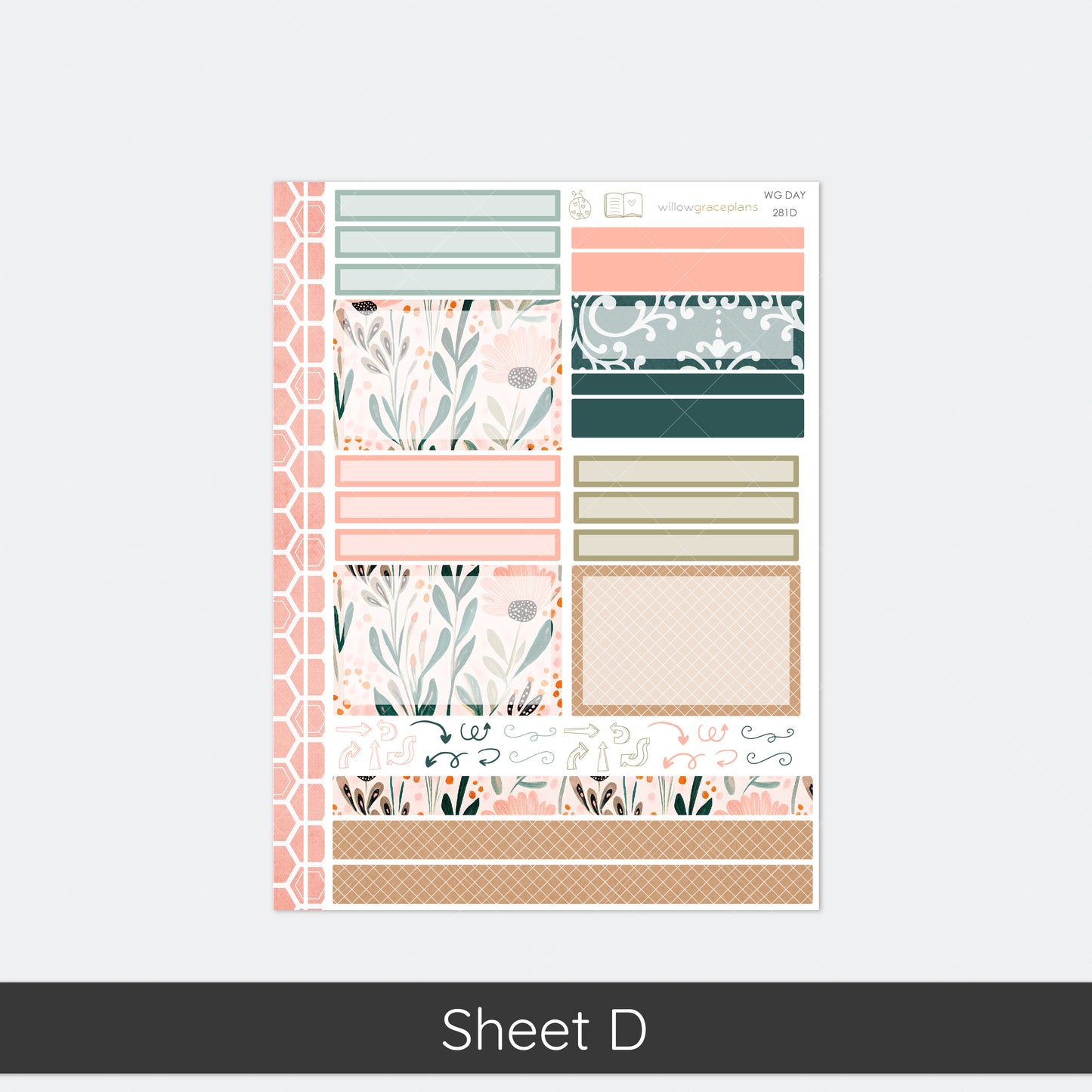 Daily Planner Stickers | Garden Patchwork