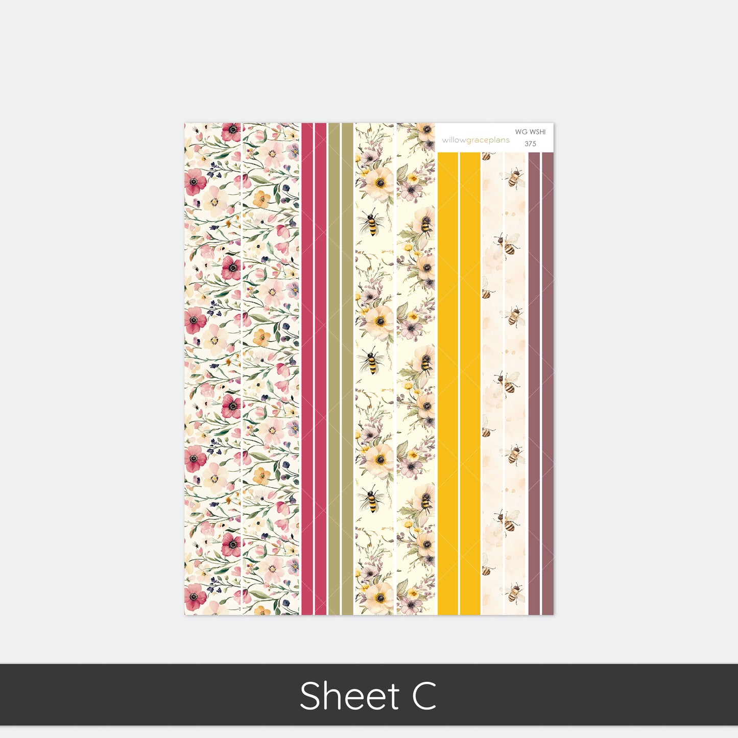 Monthly Planner Stickers | Honey Bee