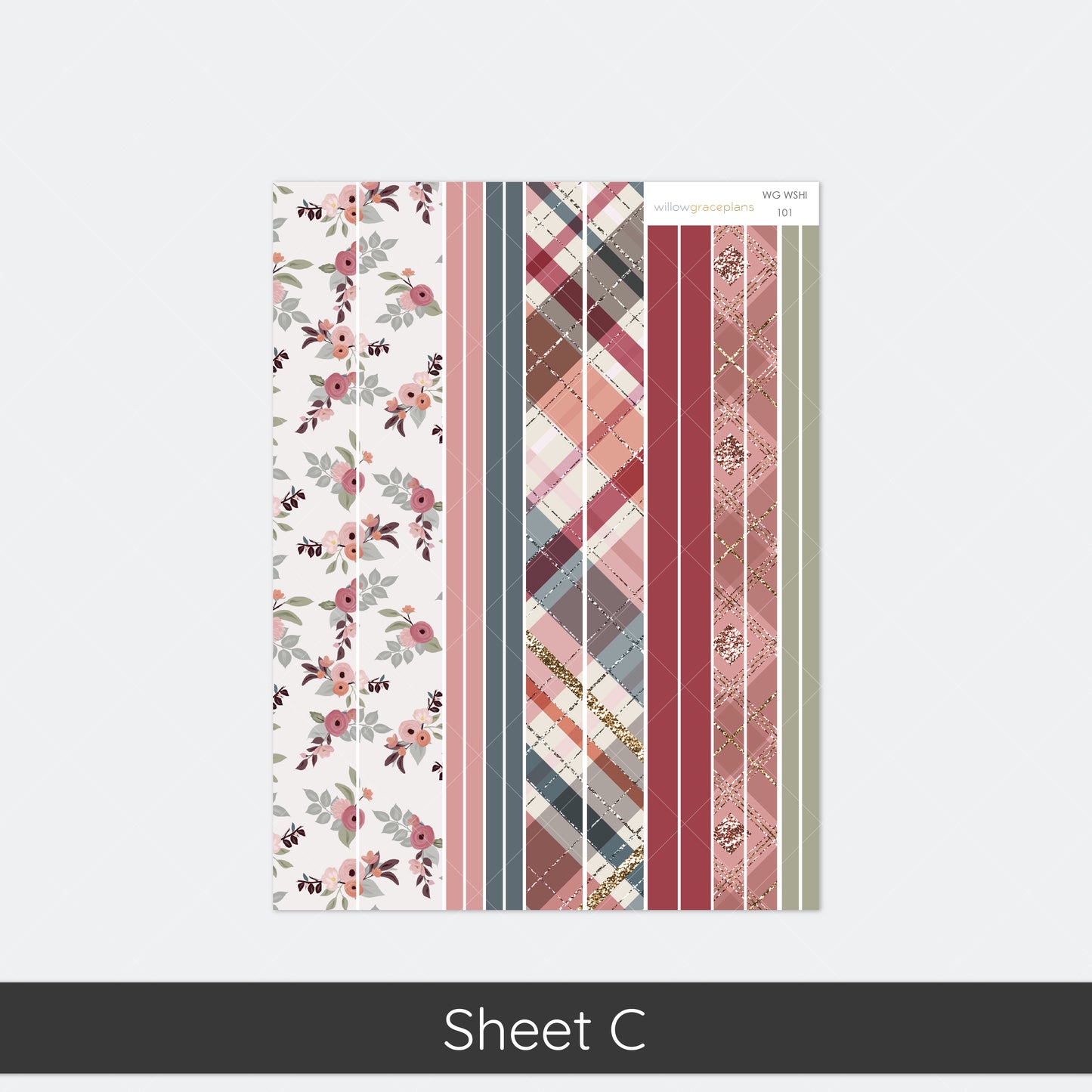 Monthly Planner Stickers | Rustic Bloom