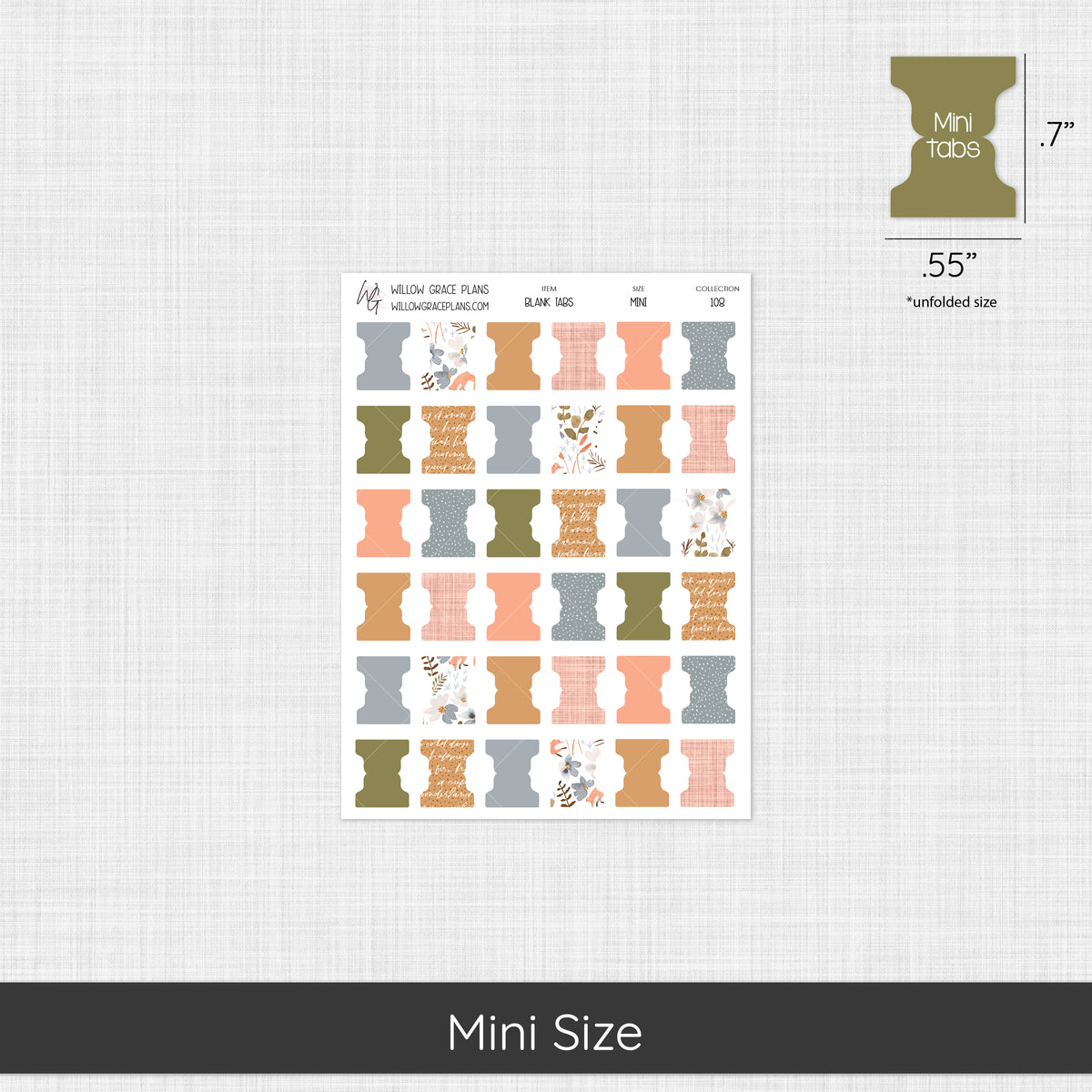 Blank Sticker Tabs | Hidden Hallow (108)