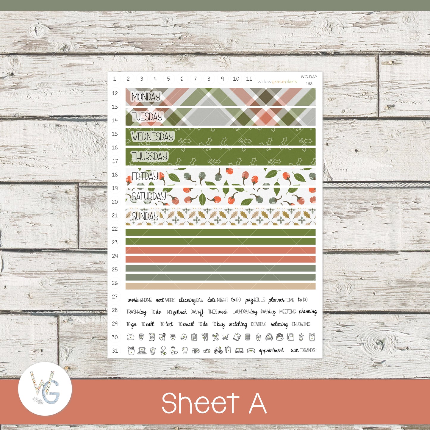 Woodland Holly Complete Sticker Collection