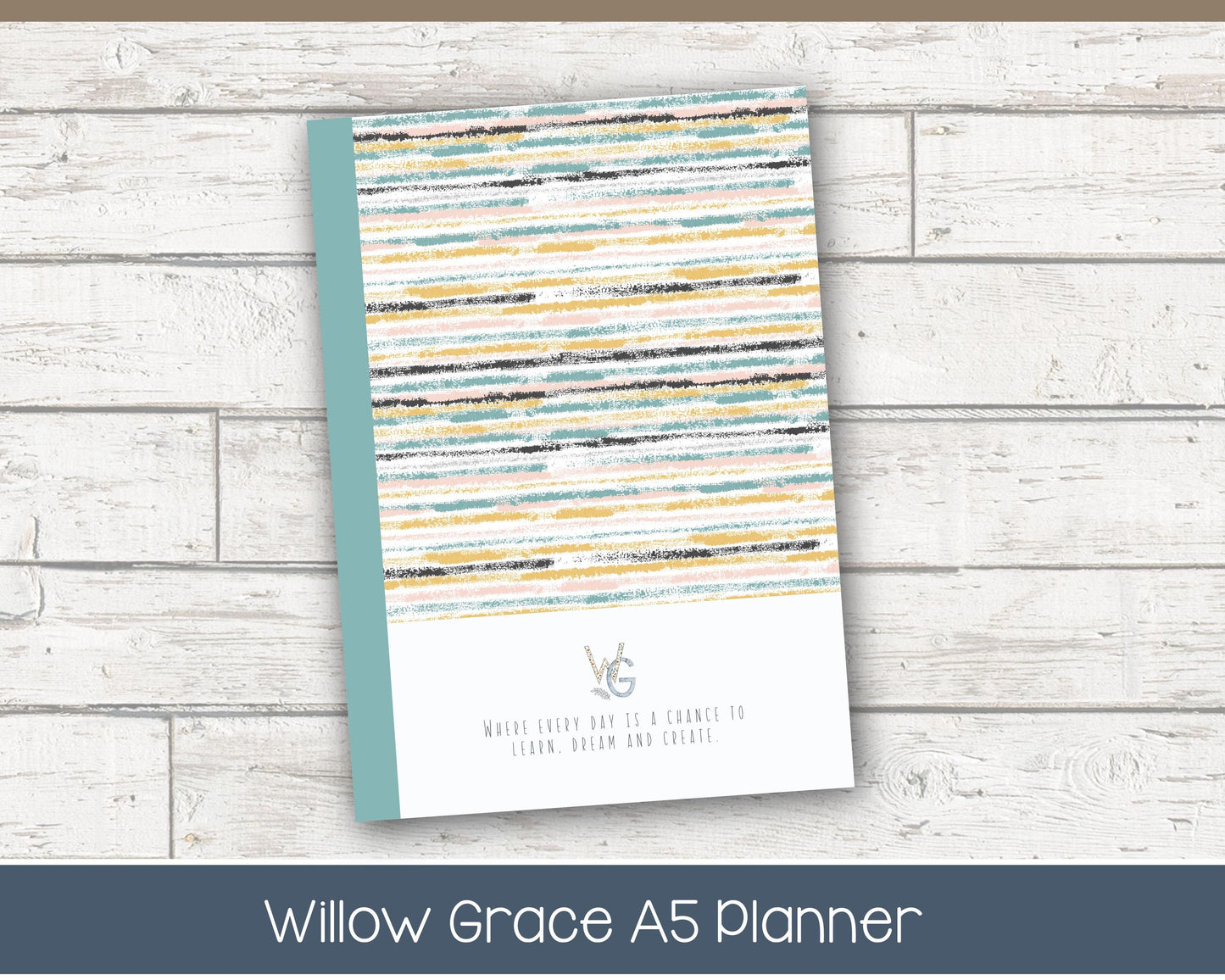 2026 Weekly Planner | Productivity Weekly Planner | Grid Layout - Black and White | Ready to Ship - Reflections