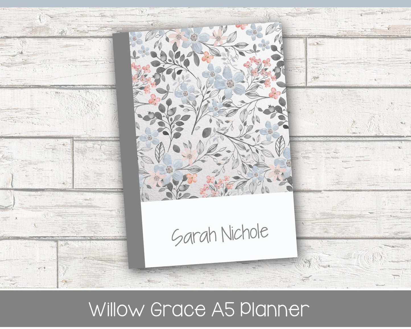 Complete Productivity Planer | Month, Week, Day Planner | Lined Layout | Vintage Blues