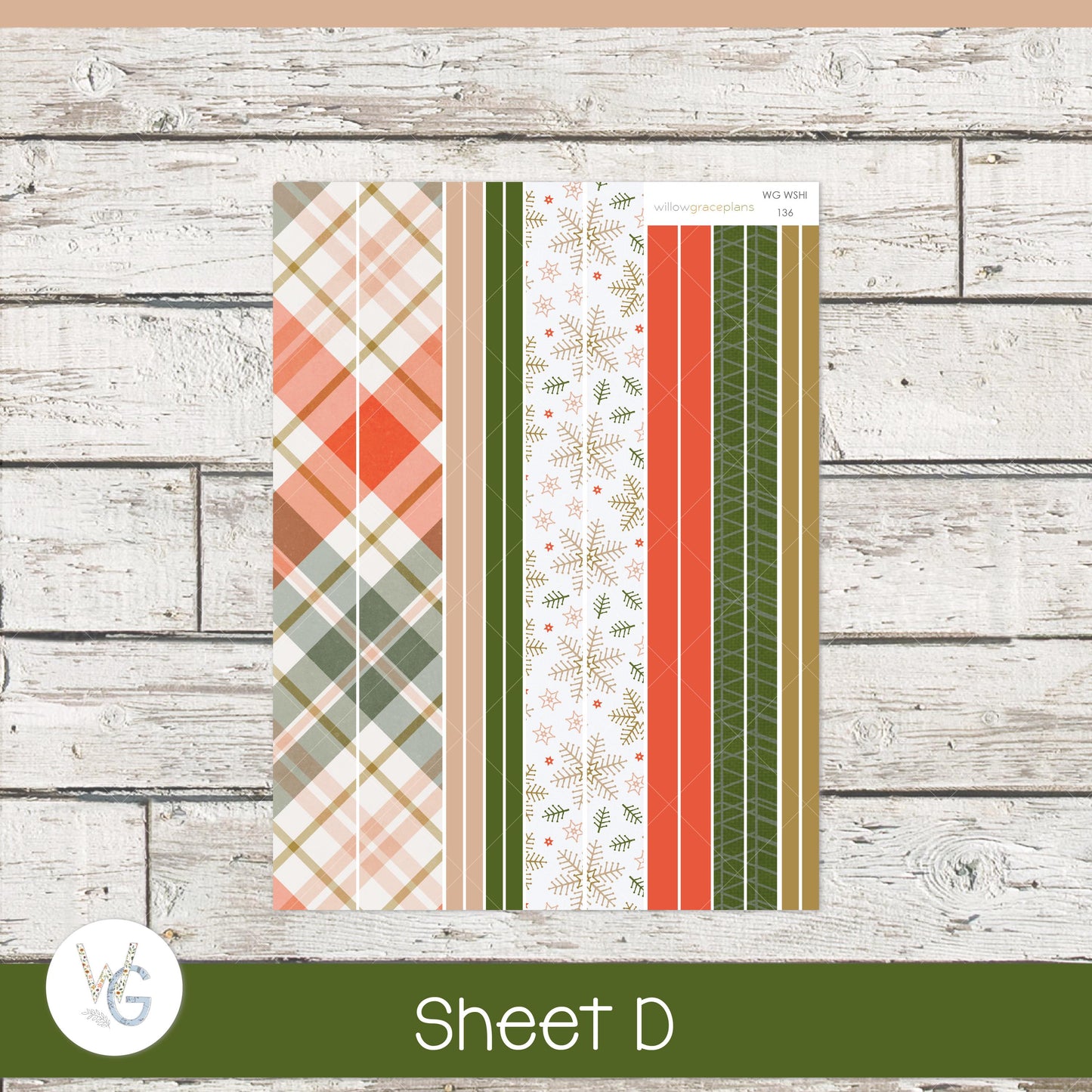 Willow Grace Planner Stickers - Daily Planner Stickers | WGD-136