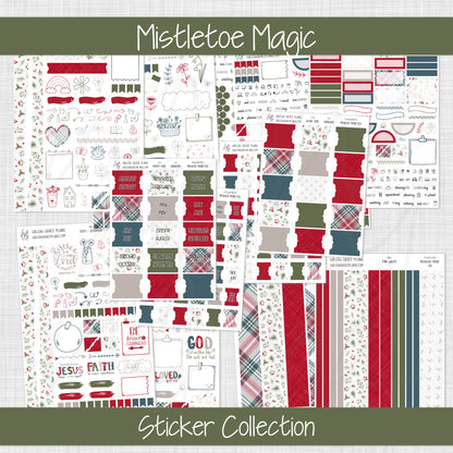 A5 Planner Inserts | Mistletoe Magic - December 2026