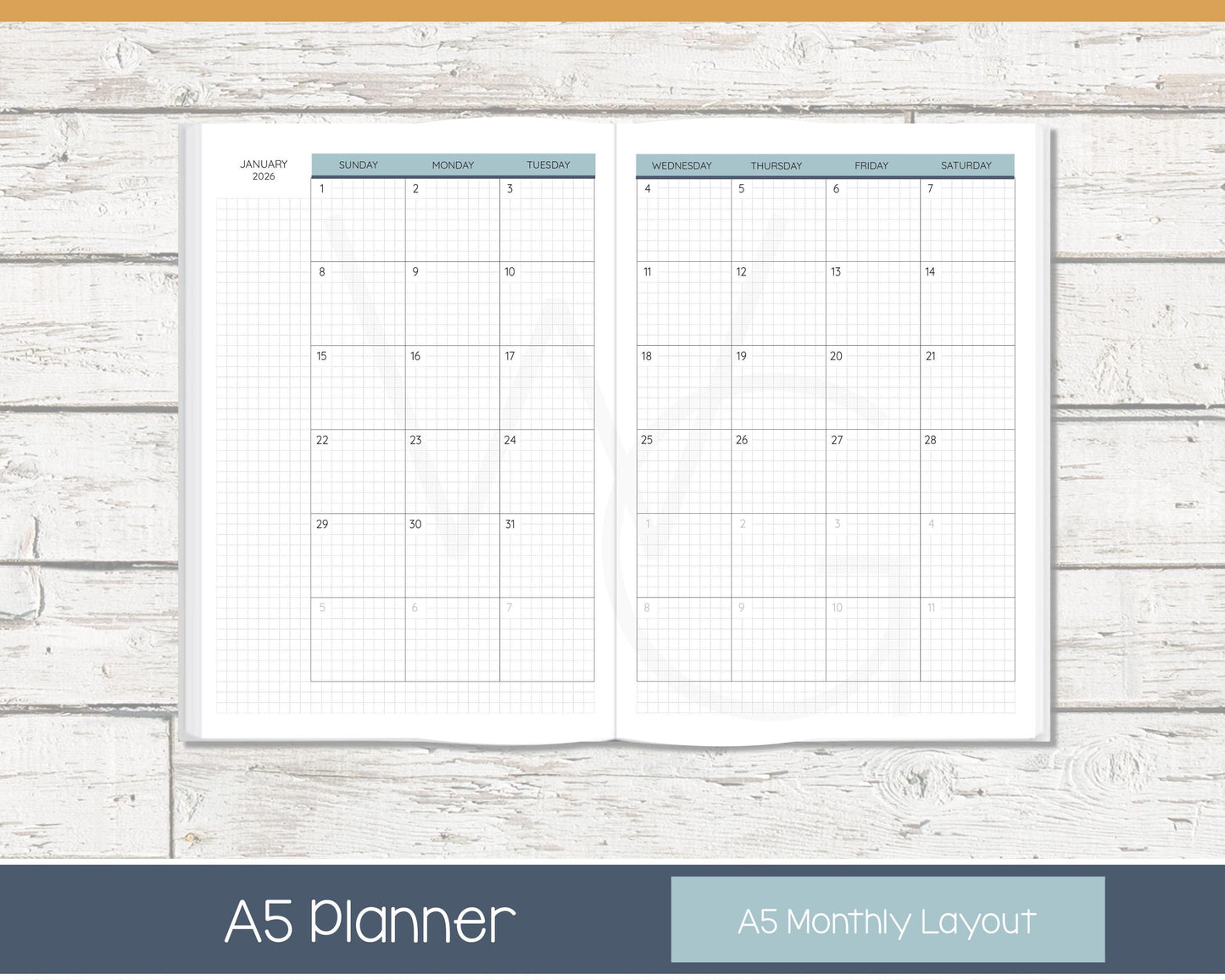 2026 Weekly Planner | Vertical Weekly Planner | Grid Layout - Colorful | Meadow RTS