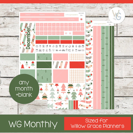 Willow Grace Planner Stickers - Monthly Planner Stickers | WGM-224