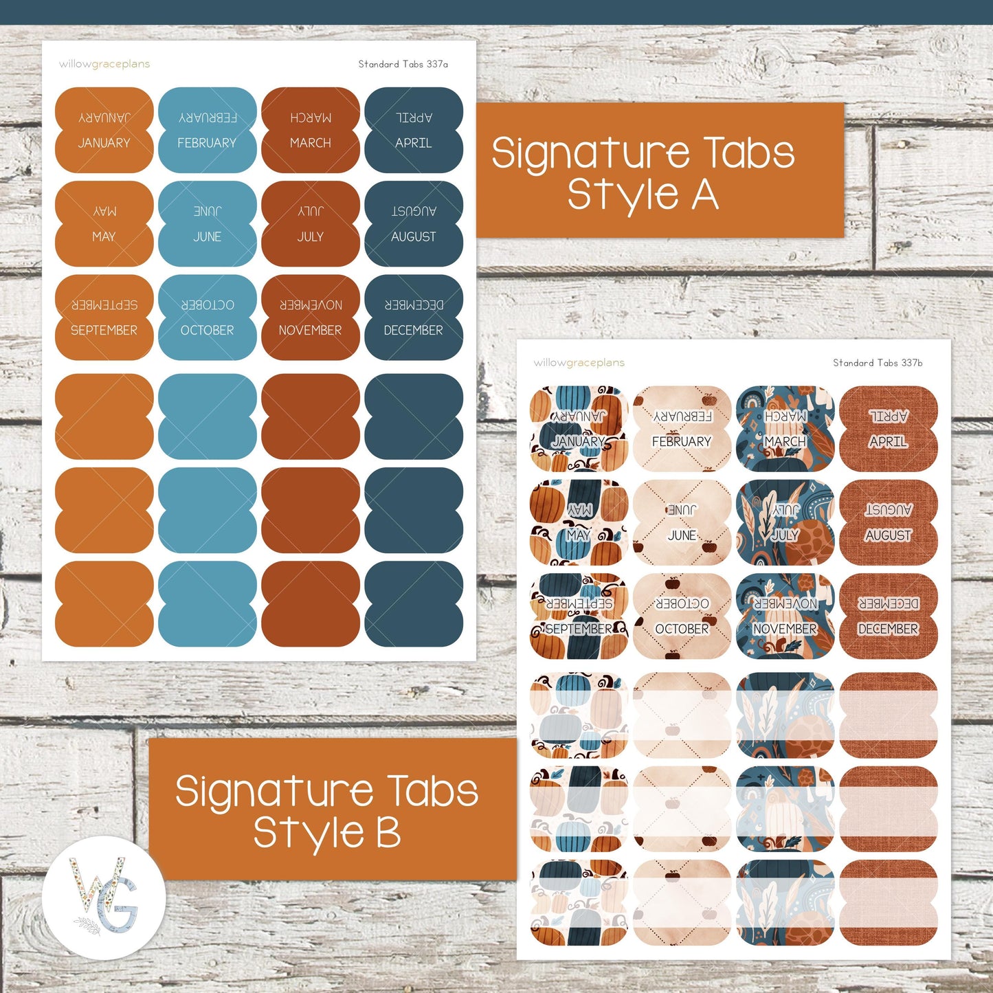 Planner Tabs • Tab Stickers • Planner Stickers • TB-337