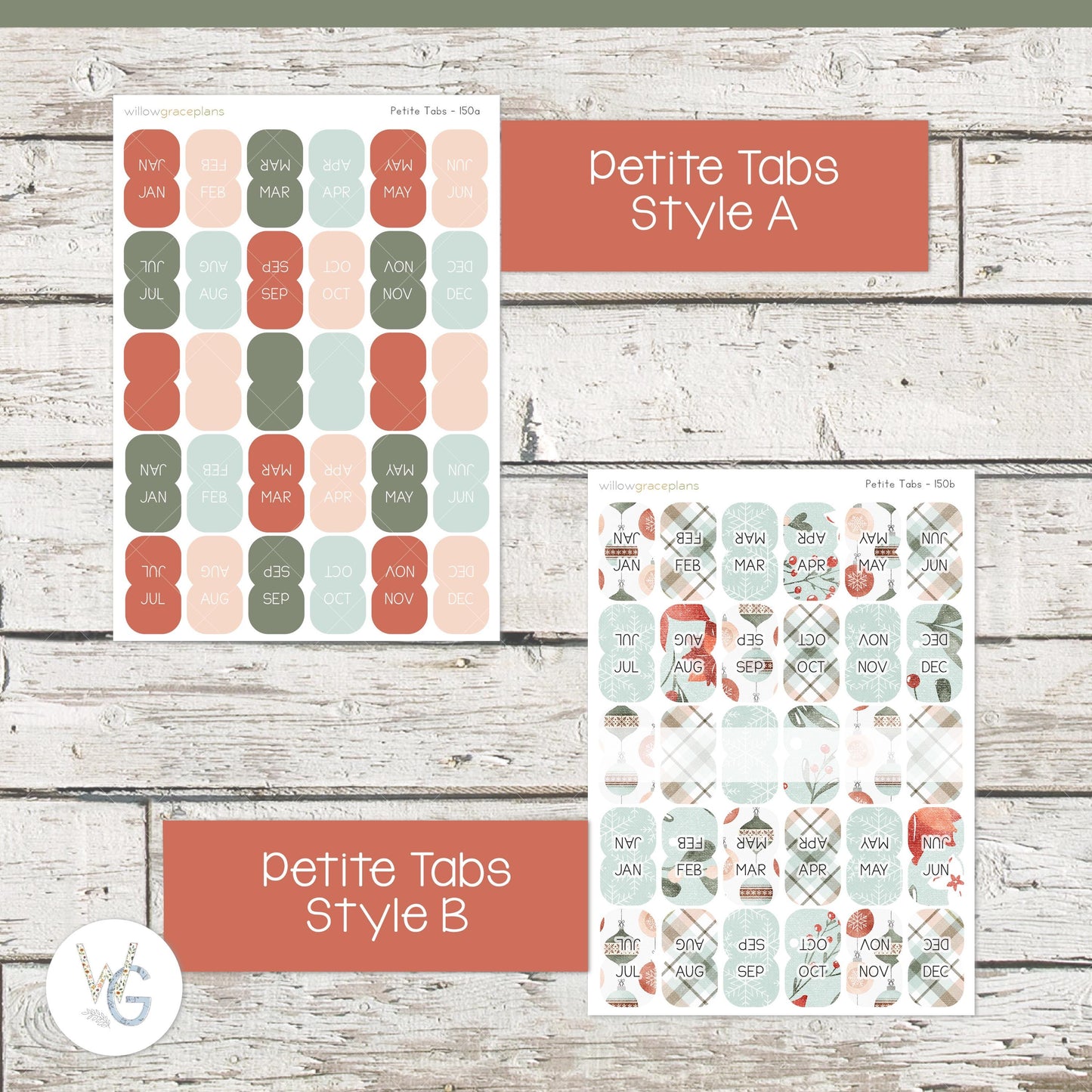 Planner Tabs • Tab Stickers • Planner Stickers • TB-150