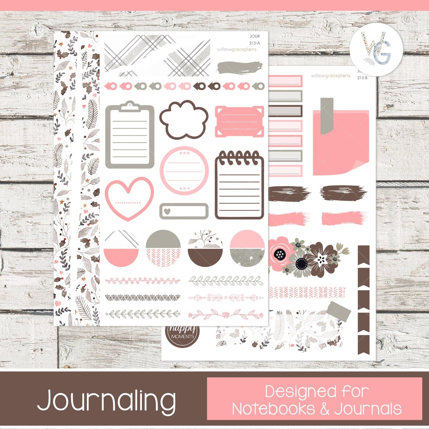 Journaling Stickers • Planner Stickers • JOUR-215