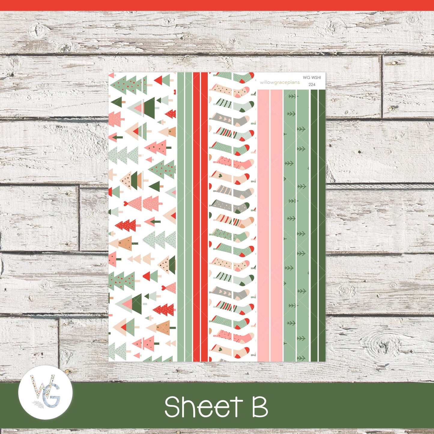 Willow Grace Planner Stickers - Monthly Planner Stickers | WGM-224