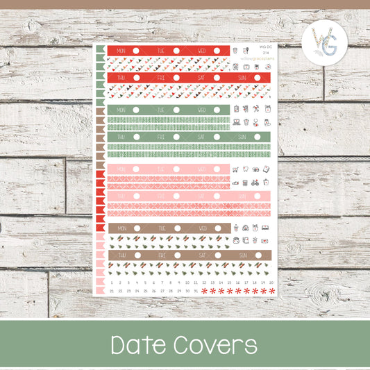 Date Covers - Planner Stickers - Willow Grace Planner Stickers | DC-214