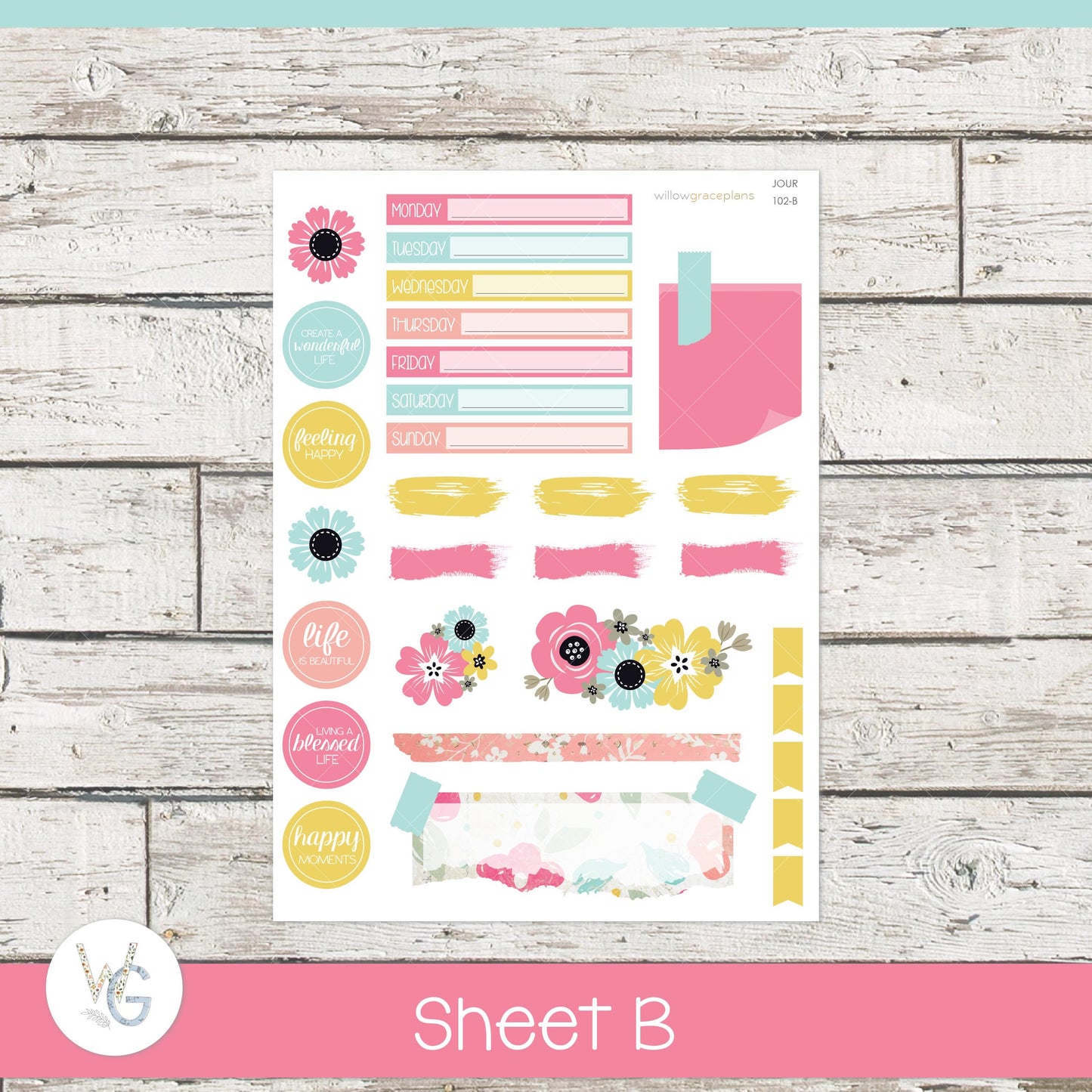 Journaling Stickers • Planner Stickers • JOUR-102