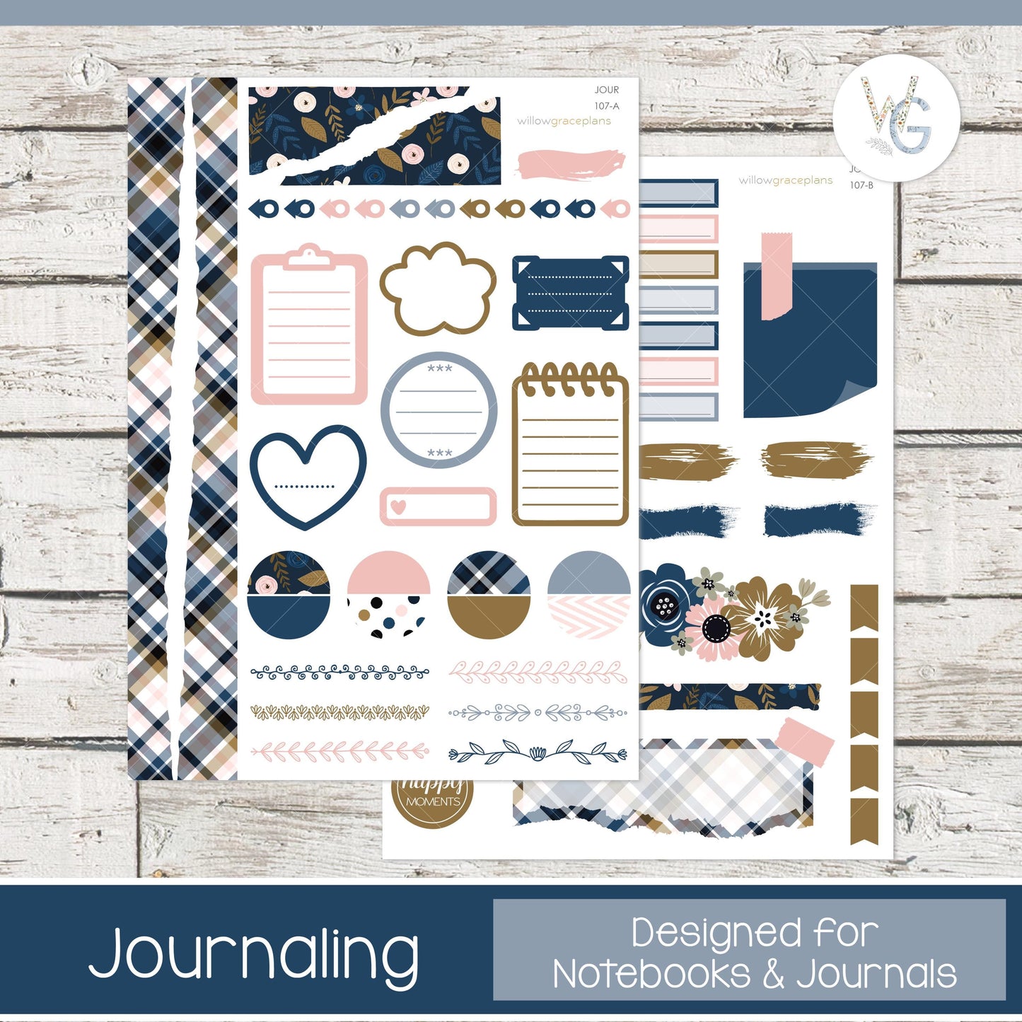 Journaling Stickers • Planner Stickers • JOUR-107