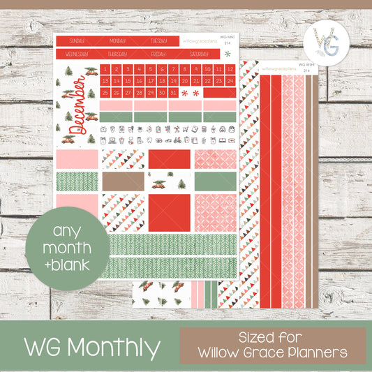 Willow Grace Planner Stickers - Monthly Planner Stickers | WGM-214