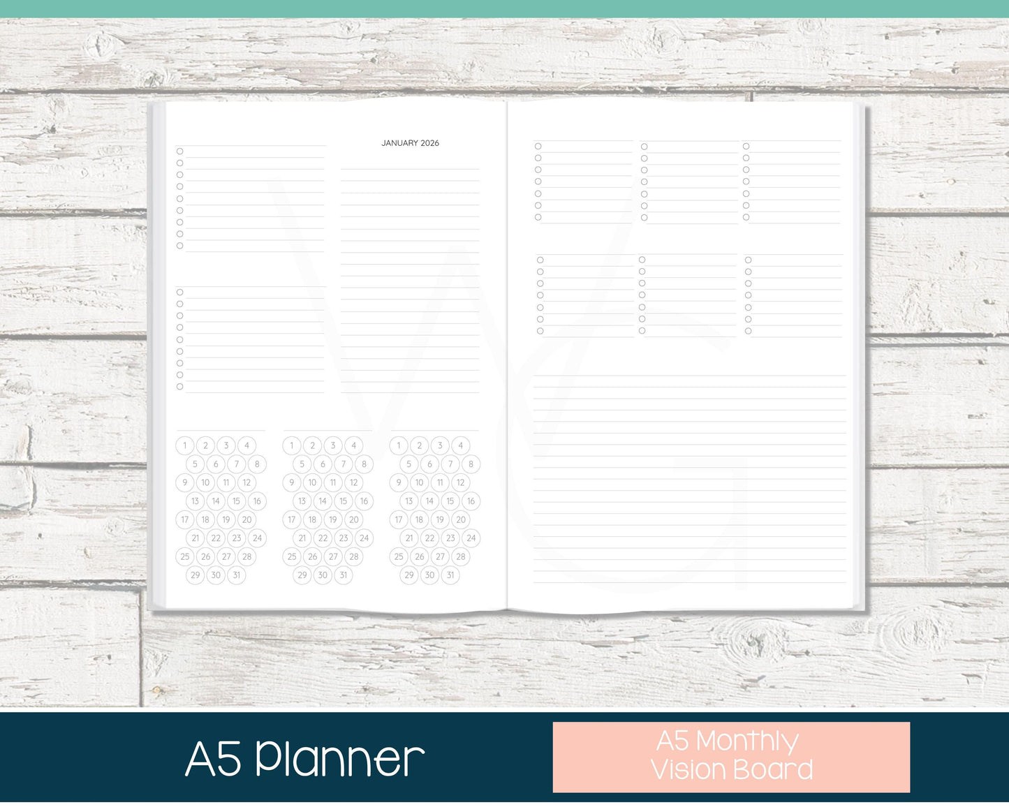Weekly Personalized Planner | Compact Vertical Weekly Planner | Lined Layout | Summer Dreams