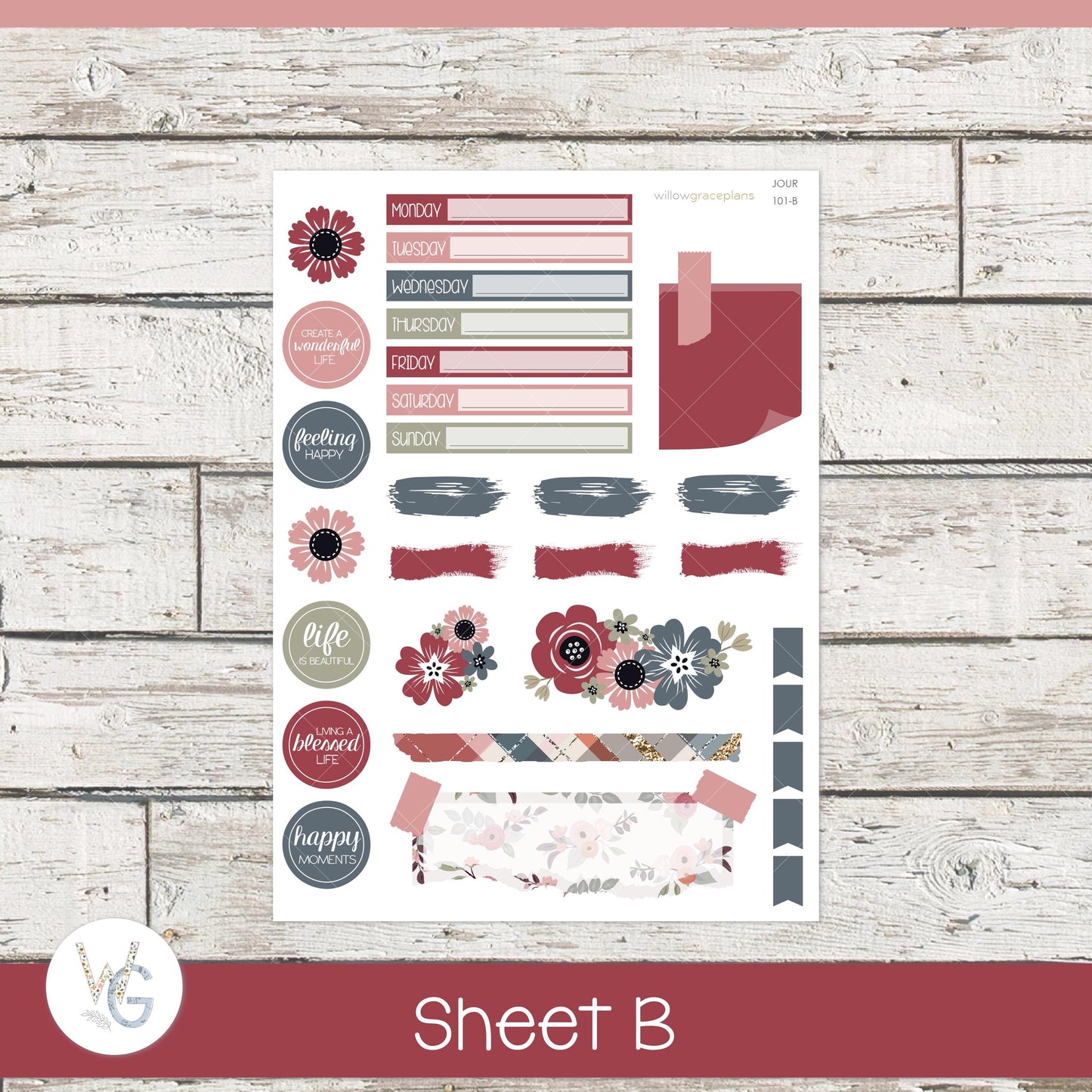 Journaling Stickers • Planner Stickers • JOUR-101