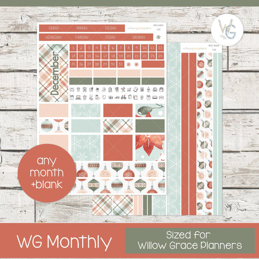 Willow Grace Planner Stickers - Monthly Planner Stickers | WGM-150