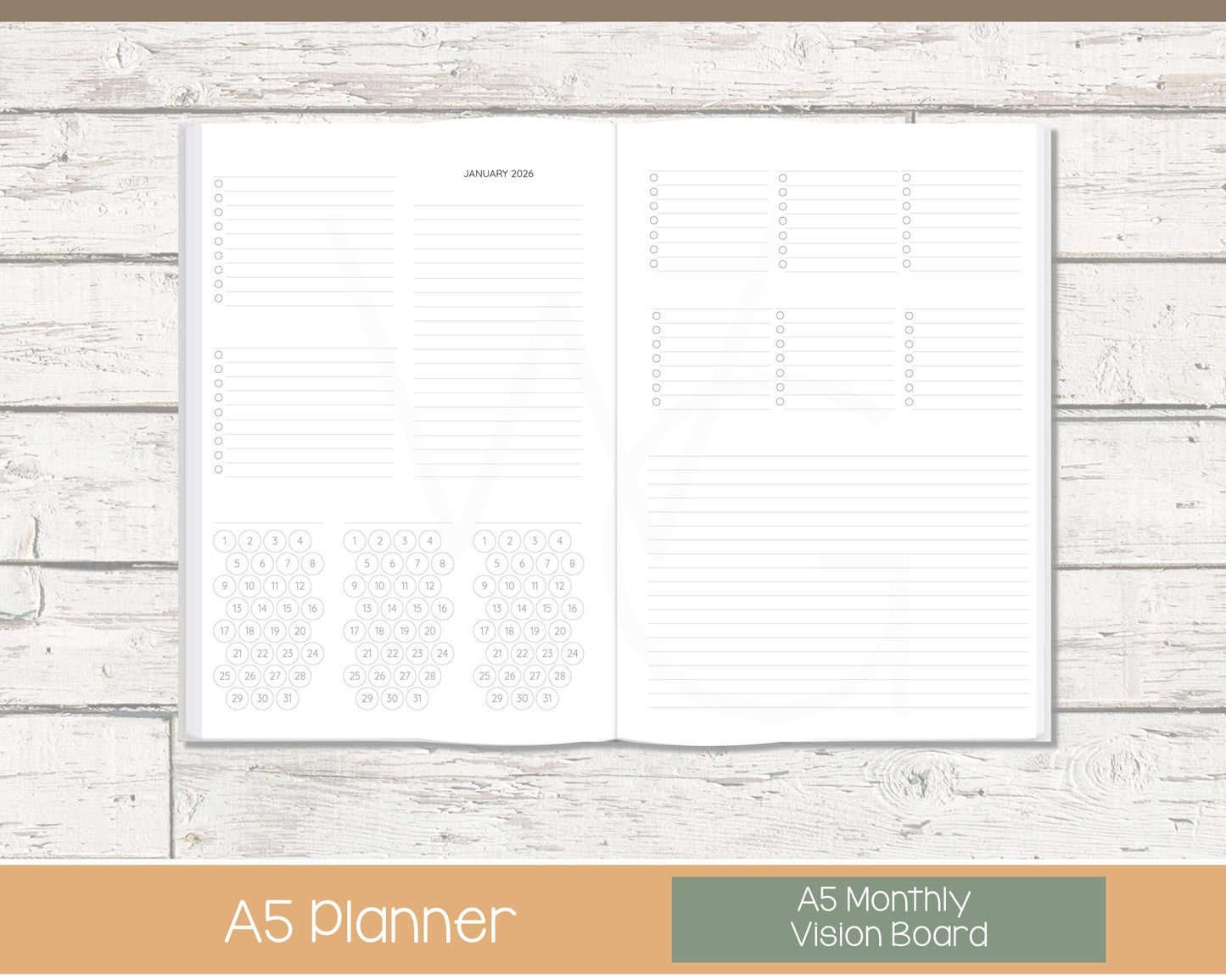 Weekly Personalized Planner | Vertical Weekly Planner | Grid Layout | Bloom