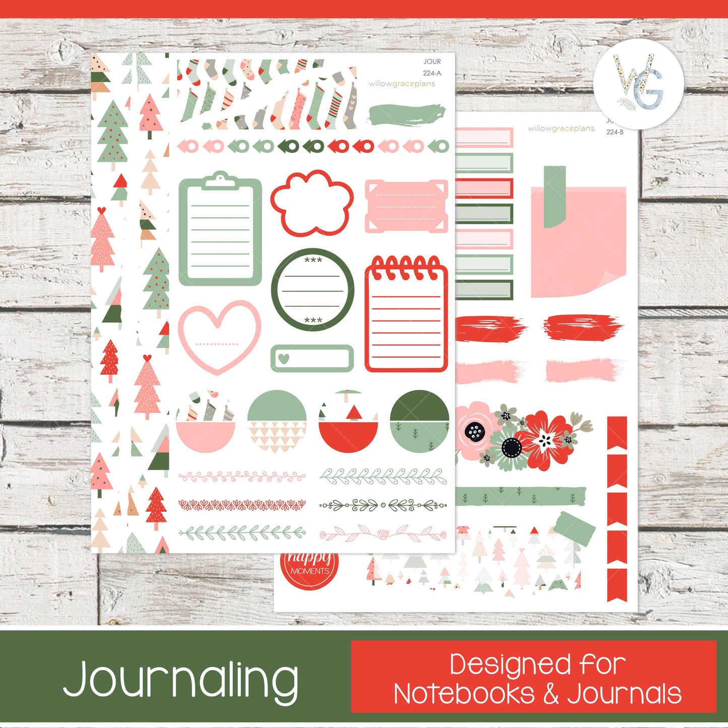 Journaling Stickers • Planner Stickers • JOUR-224