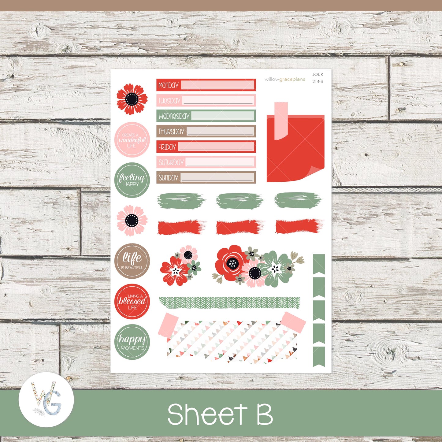 Journaling Stickers • Planner Stickers • JOUR-214
