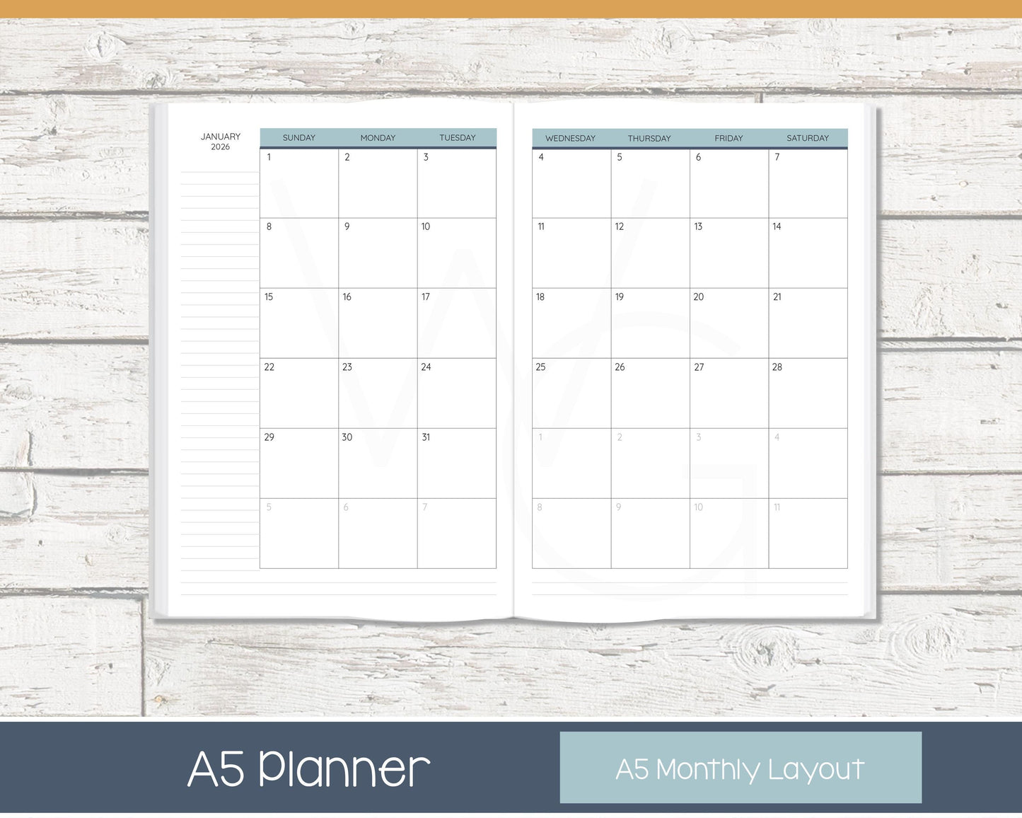 2026 Complete Planner | Day Planner | Lined Layout - Colorful | Meadow RTS