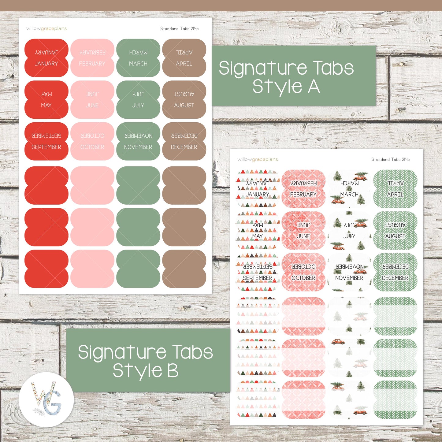 Planner Tabs • Tab Stickers • Planner Stickers • TB-214