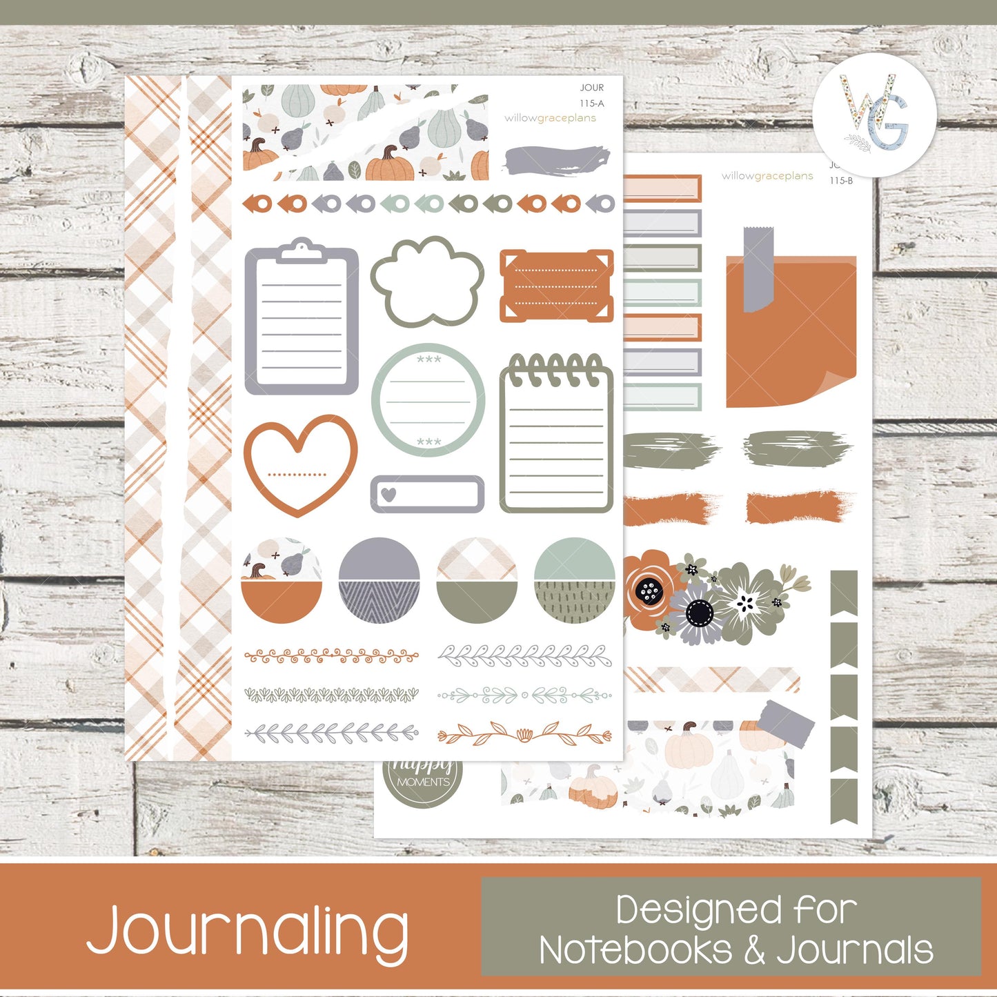 Journaling Stickers • Planner Stickers • JOUR-115