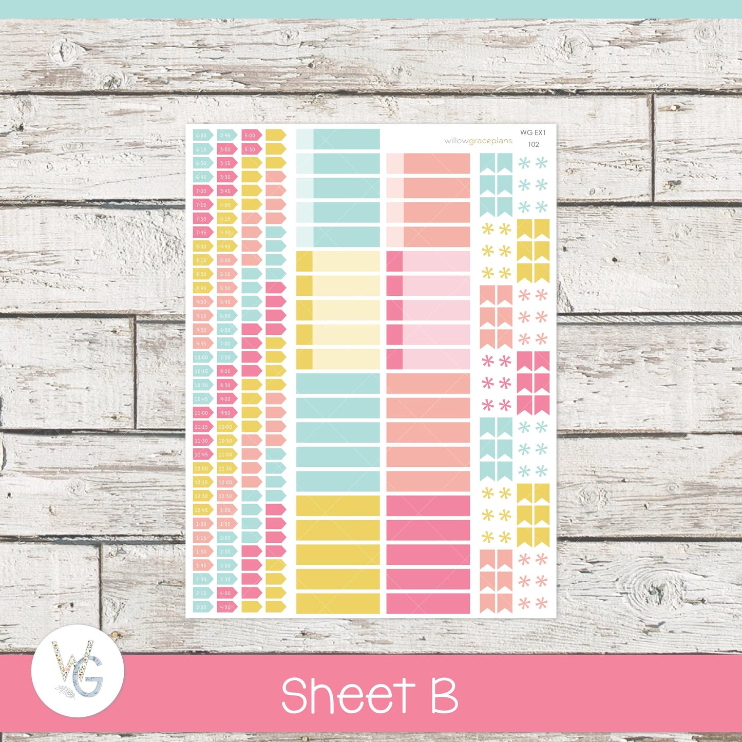 Willow Grace Planner Stickers - Daily Planner Stickers | WGD-102