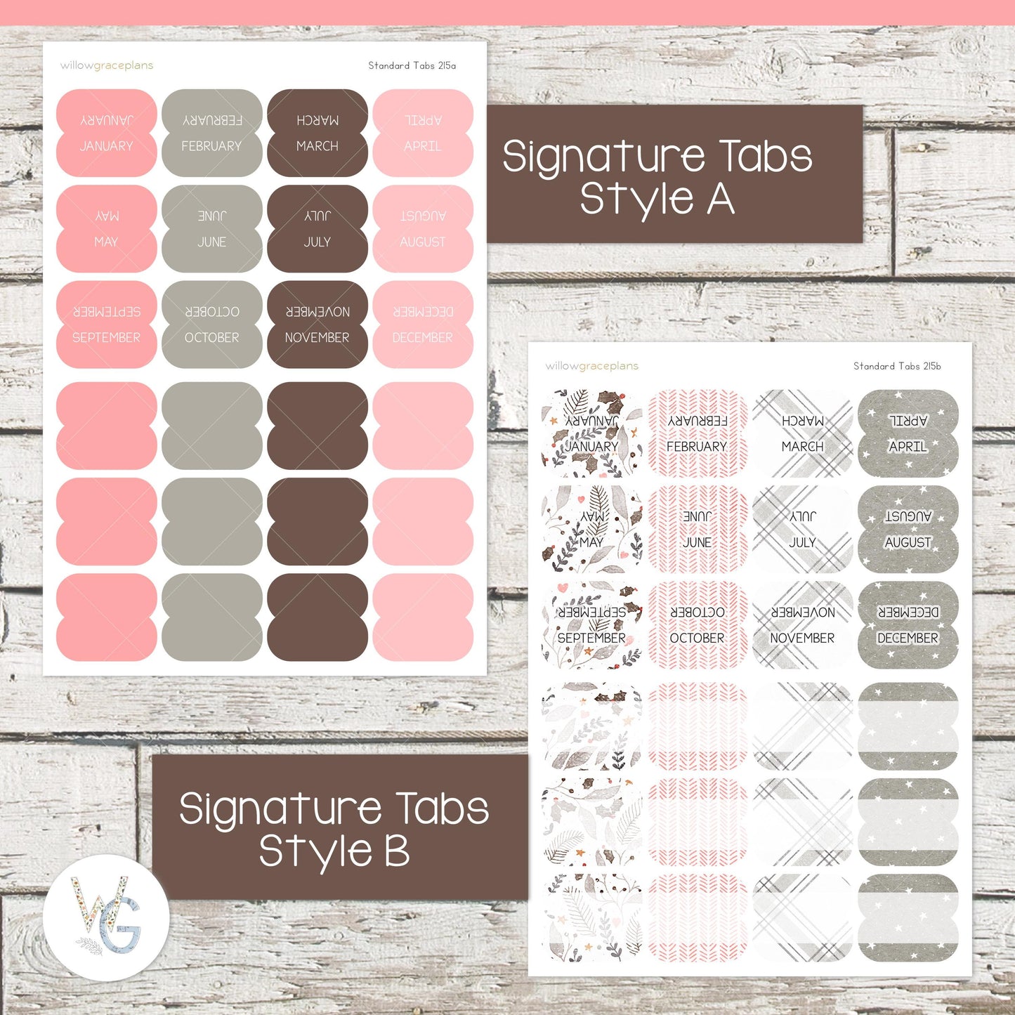 Planner Tabs • Tab Stickers • Planner Stickers • TB-215