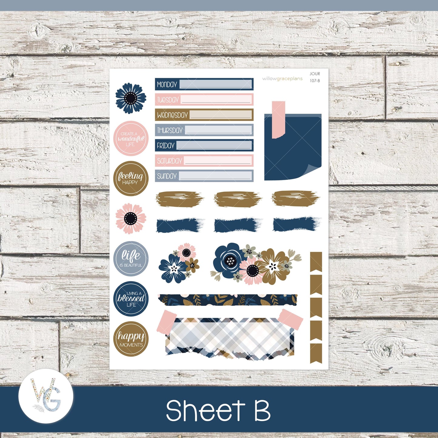 Journaling Stickers • Planner Stickers • JOUR-107