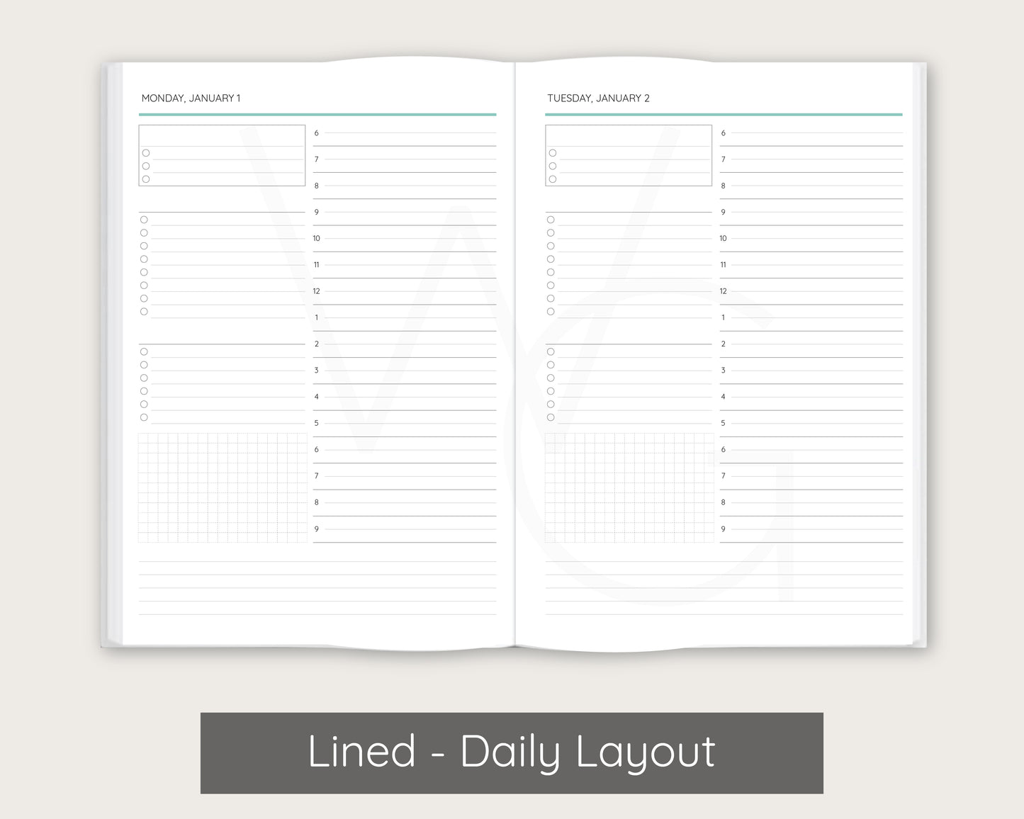 Dahlia - Aqua Signature Planner