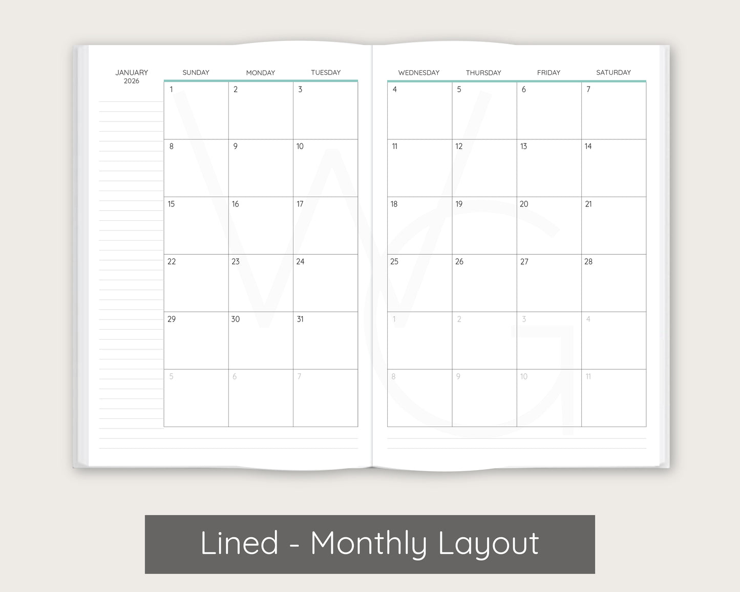 Dahlia - Aqua Signature Planner