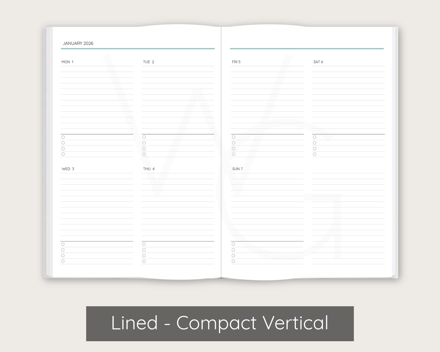 Dahlia - Aqua Signature Planner