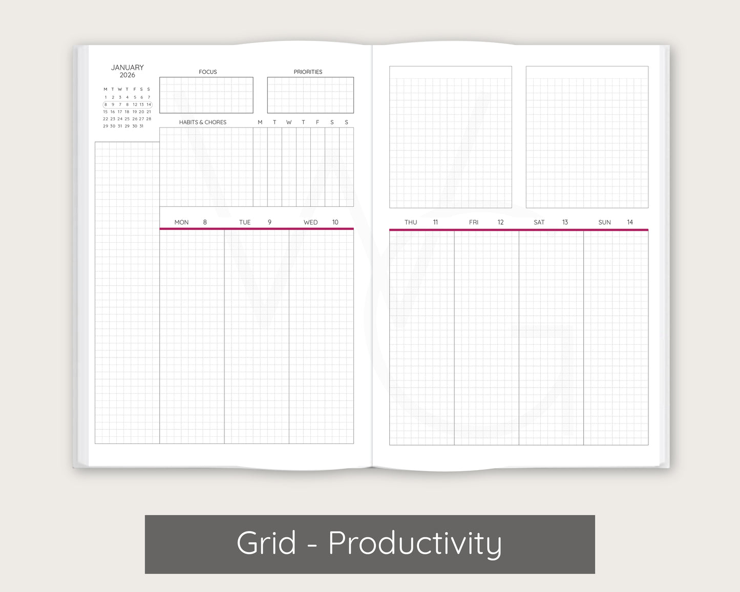 Bright Tulips Signature Planner