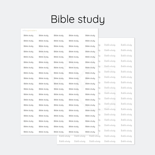 Bible Study | Planner Word Stickers