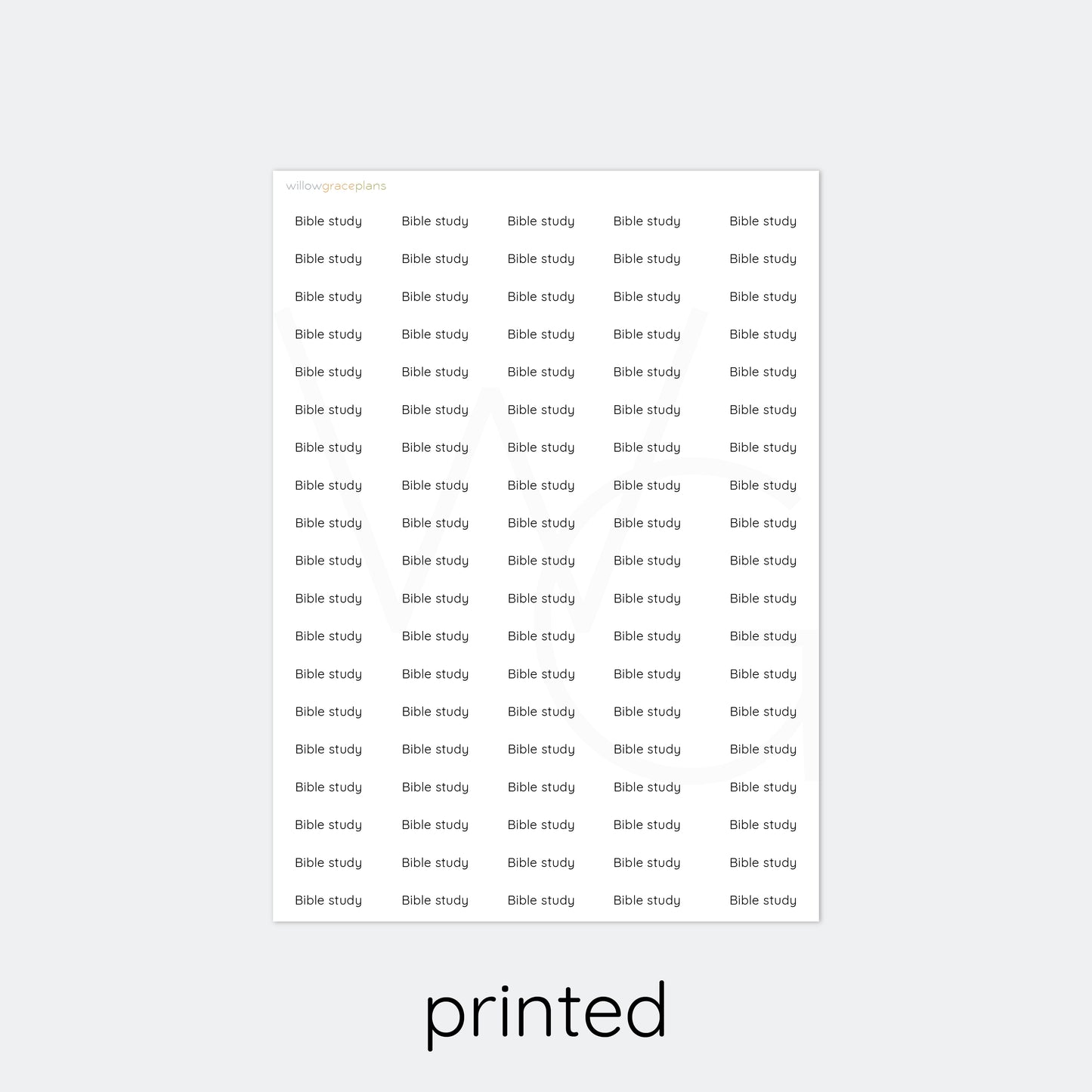 Bible Study | Planner Word Stickers