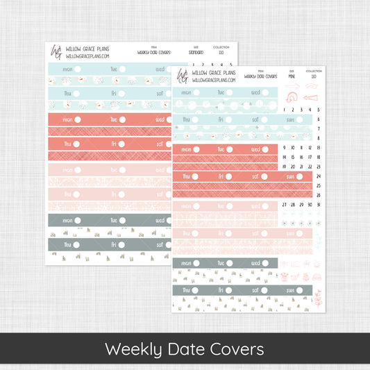 Weekly Date Covers | Winter Blush (110)