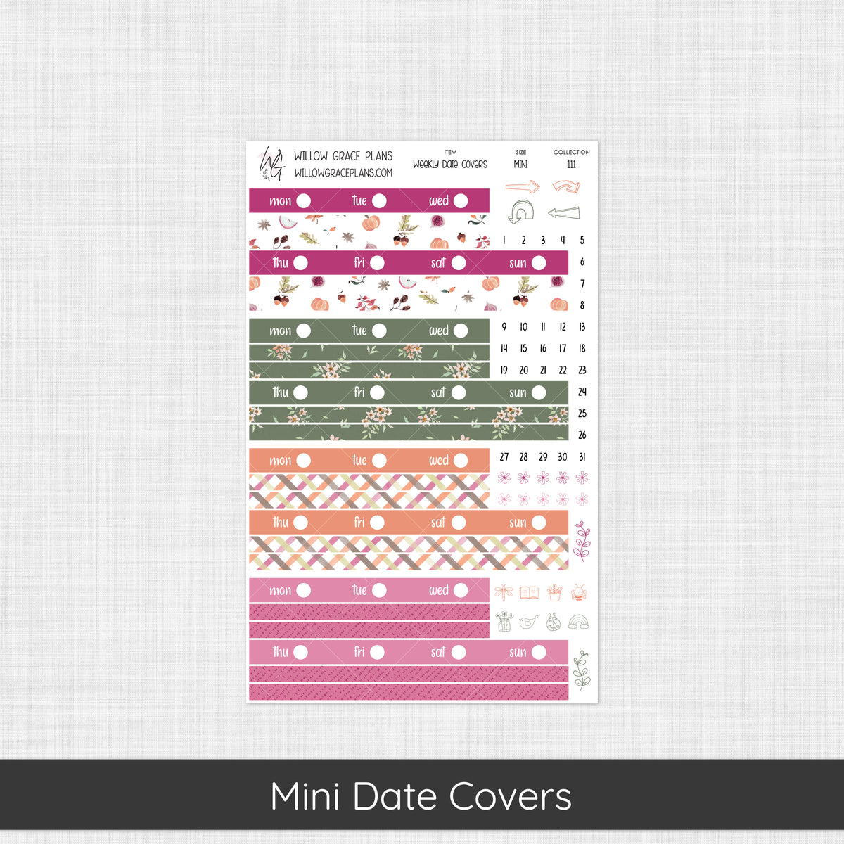 Weekly Date Covers | Changing Seasons (111)