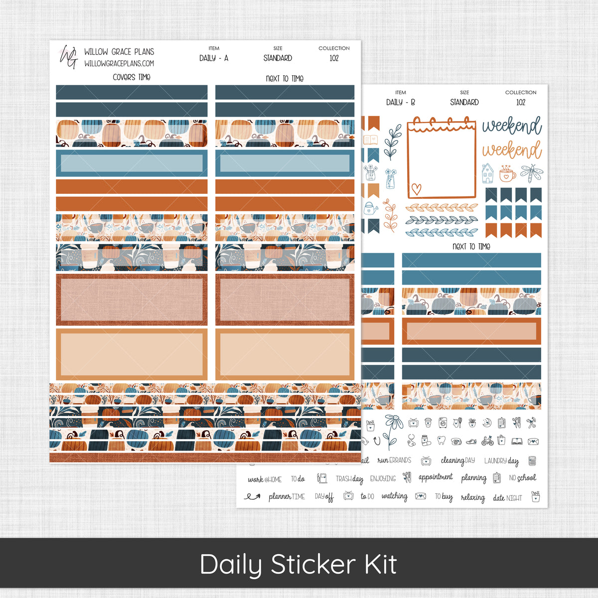 Daily Sticker Kit | Pumpkin Spice (102)