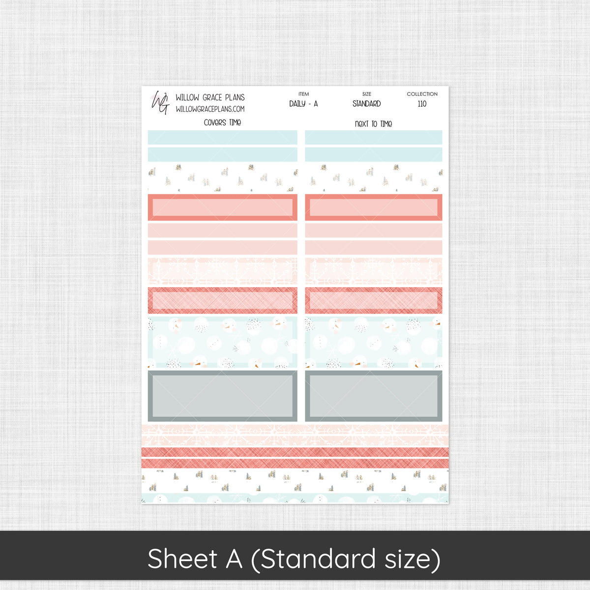 Daily Sticker Kit | Winter Blush (110)