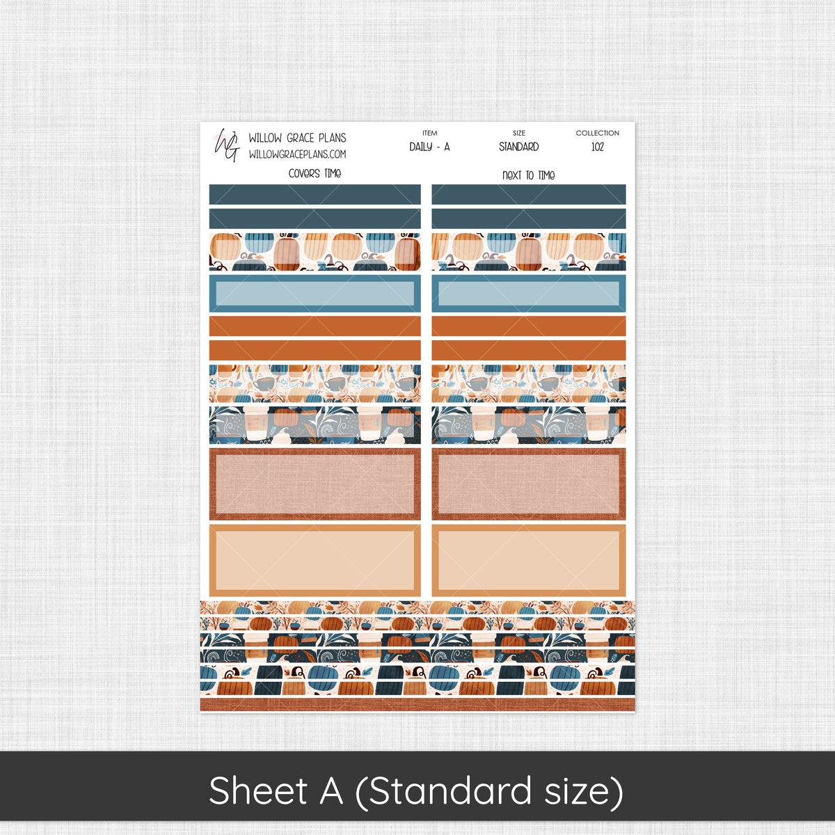 Daily Sticker Kit | Pumpkin Spice (102)